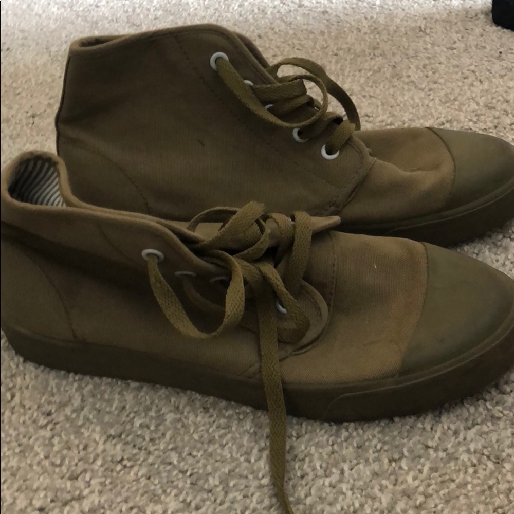 BANGS hi top sneakers